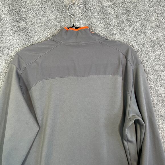 Nike Golf Sweater Mens Medium Gray Tour Performance 1/4 Zip Long Sleeve - Picture 11 of 11